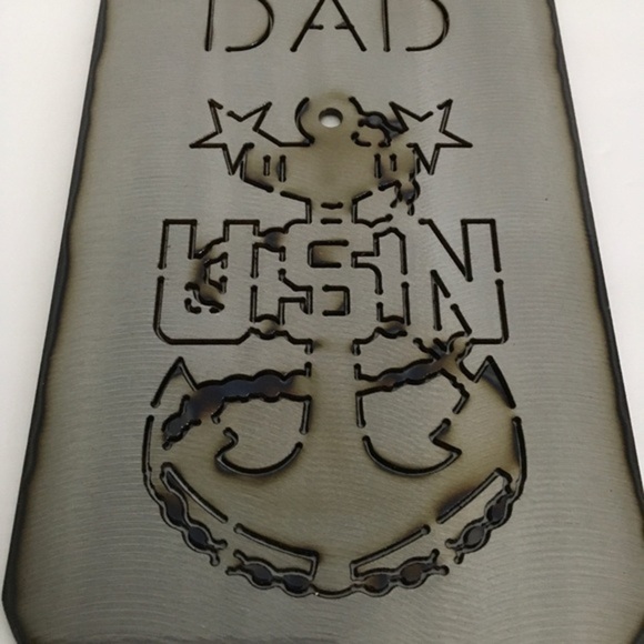 United States Navy Dog Tag Master Chief Steel - Picture 6 of 10